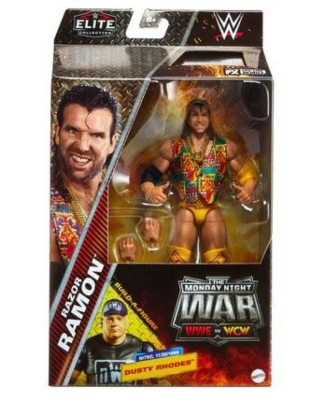 WWE Monday Night War Elite Collection Razor Ramon Action Figure & Dusty Rhodes
